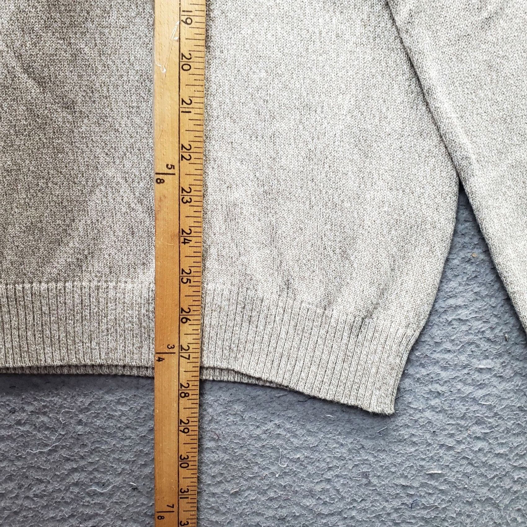 Club Room Club Room Mens XL Sweater Knit Mock Neck 1/4 Button Brown Wool-Free Timberwolf Marled Crew Casual/Travel Size US XL / EU 56 / 4 - 3 Thumbnail