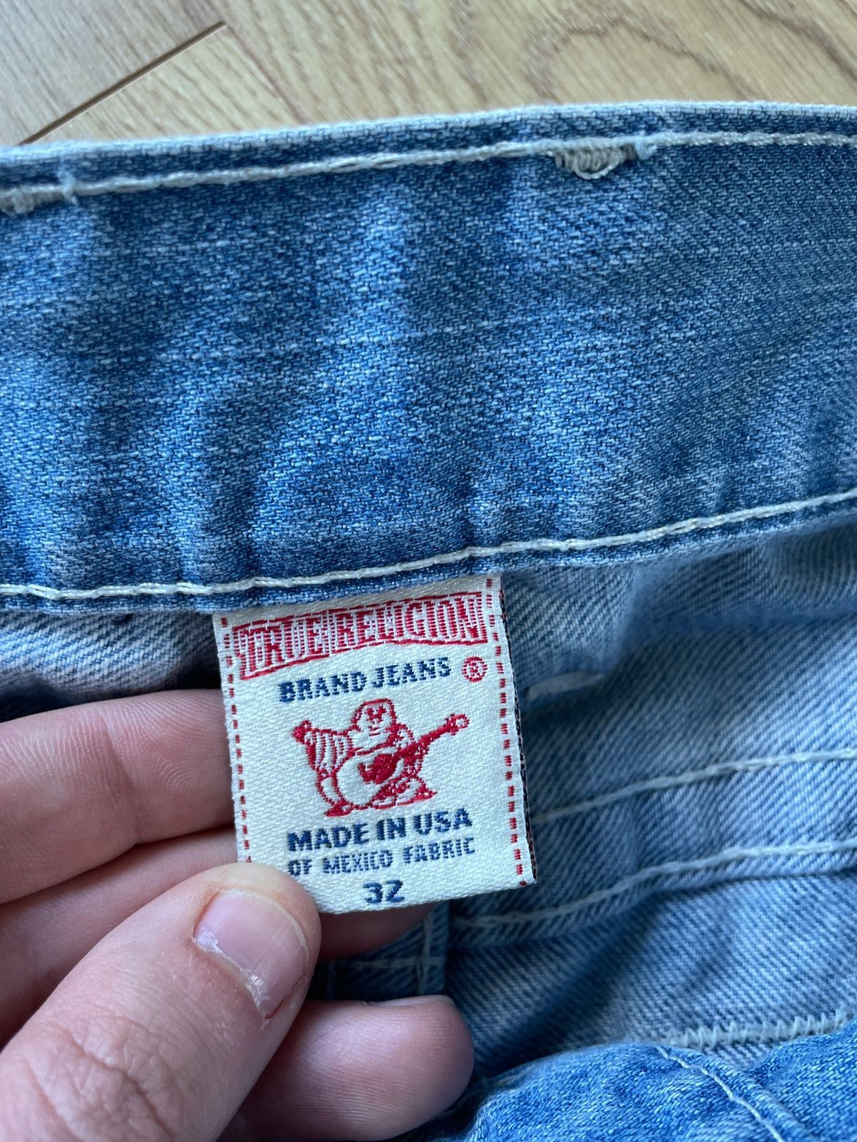 True Religion × Vintage Vintage True Religion Slim Faded Denim Jeans USA Y2K Style Size US 32 / EU 48 - 5 Thumbnail