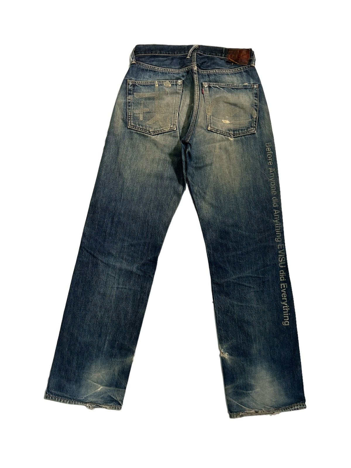 Evisu × Japanese Brand Vtg Evisu Selvedge disteressed denim☠️🎌 Size US 30 / EU 46 - 5 Thumbnail