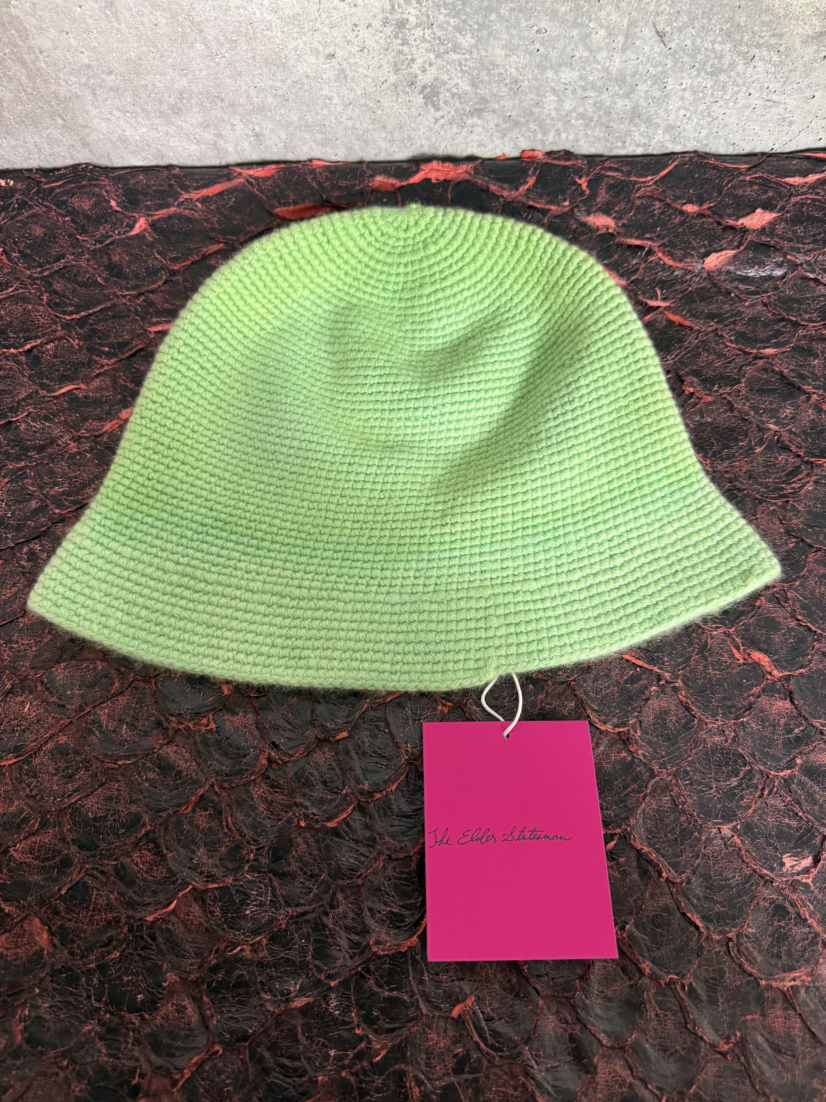 The Elder Statesman $425 The Elder Statesman Gradient Crochet Bucket Hat Size ONE SIZE - 3 Thumbnail