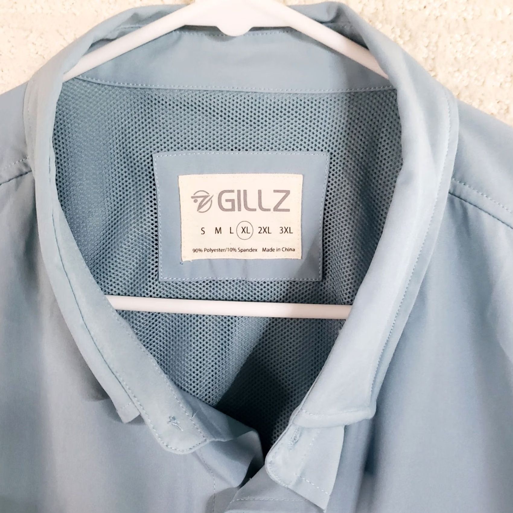 Vintage Gillz Performance Shirt Men XL Vented Short Sleeve Blue Button-Up Casual Fisherman Size US XL / EU 56 / 4 - 5 Thumbnail