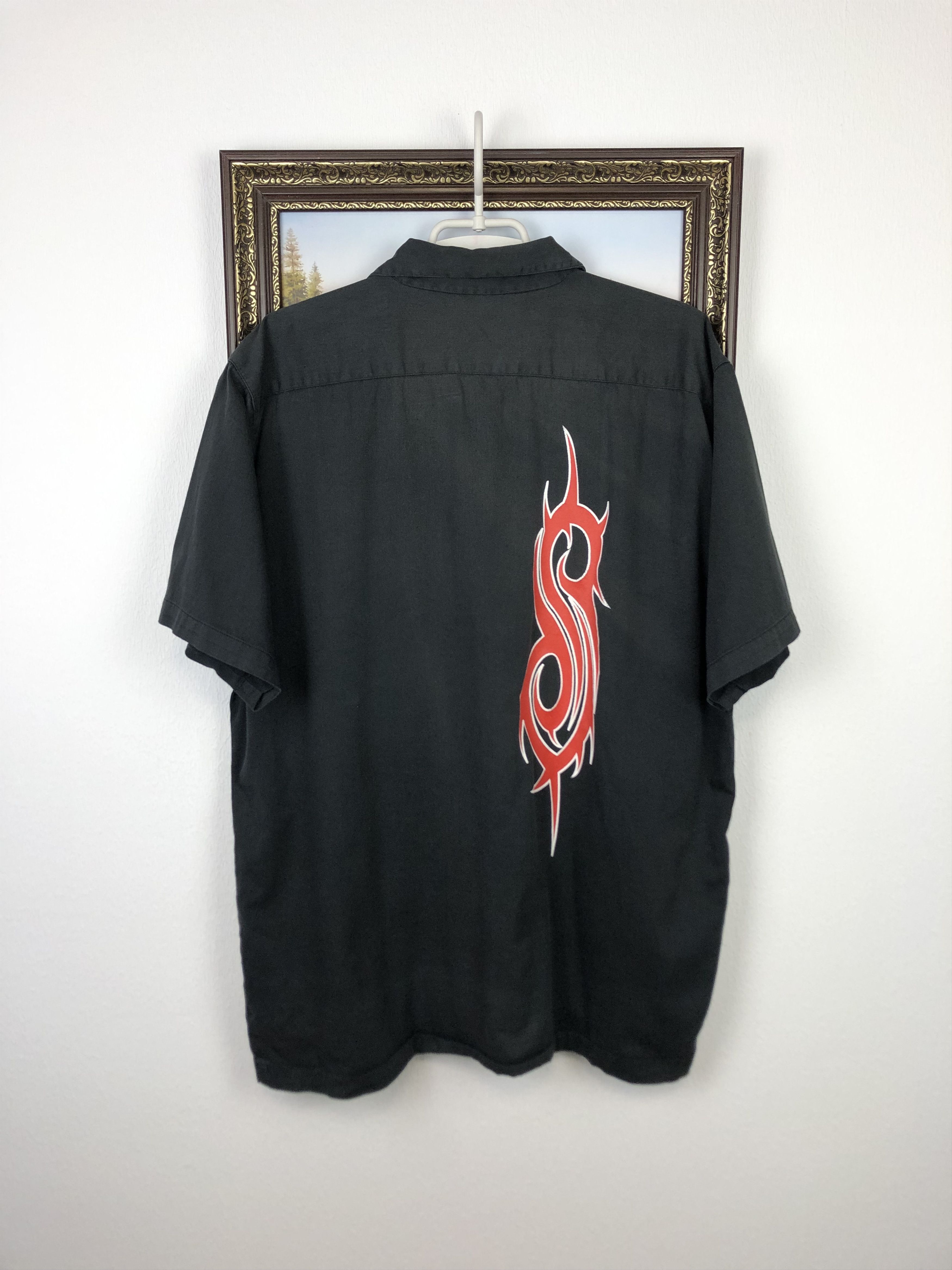 Slipknot Vintage 90s Slipknot Band Button Up Shirt Black Tee Hype Size US XL / EU 56 / 4 - 9 Thumbnail