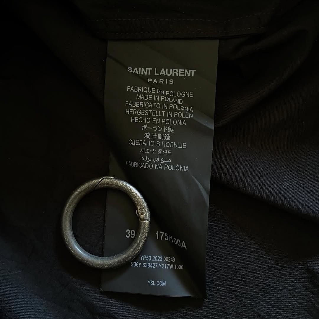 Saint Laurent Paris ⚡️QUICK SALE⚡️Saint Laurent Hedi Slimane Black Shirt Size US L / EU 52-54 / 3 - 6 Thumbnail