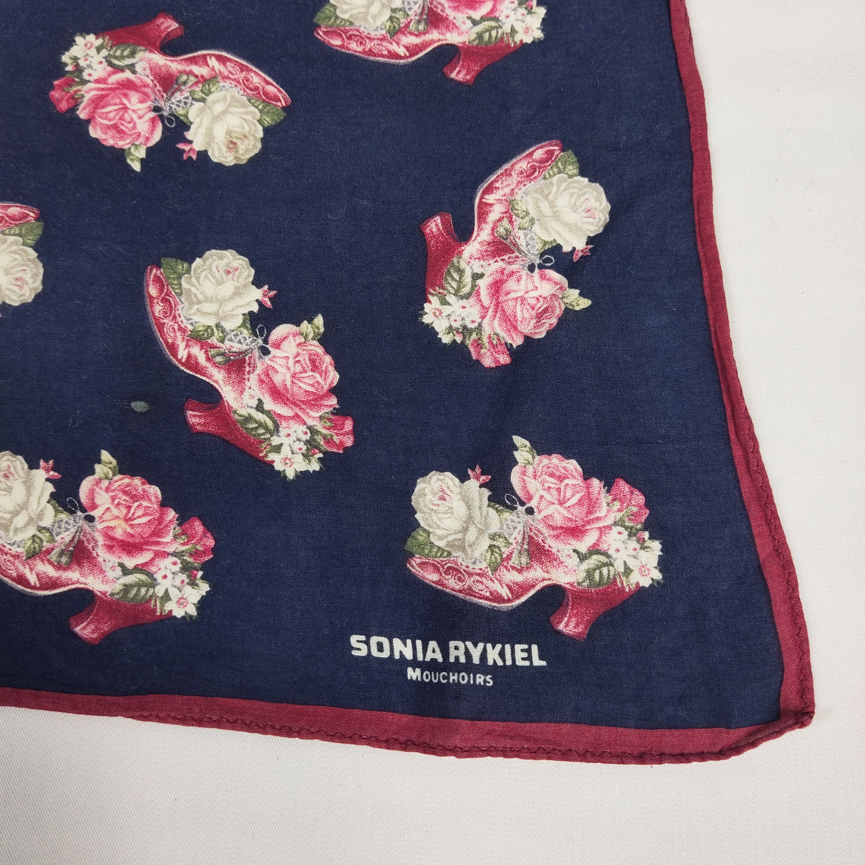 Sonia Rykiel × Vintage Sonia Rykiel Handkerchief / Neckerchief / Bandana FZ303 Size ONE SIZE - 5 Thumbnail