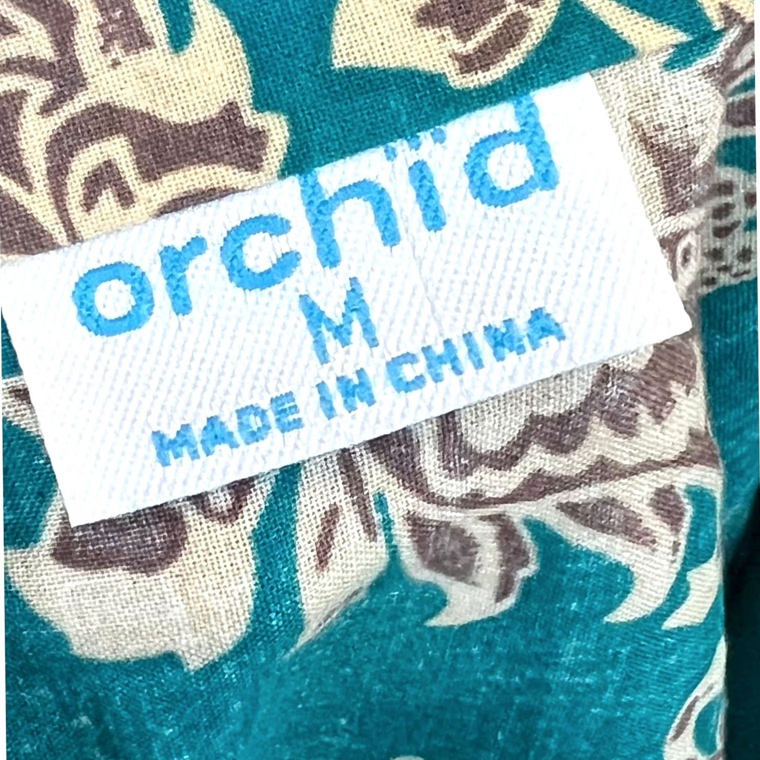 Vintage VINTAGE Orchid Kaftan Dress Mumu Blue Floral Frog Closure Cotton Sz Medium Size M / US 6-8 / IT 42-44 - 7 Thumbnail