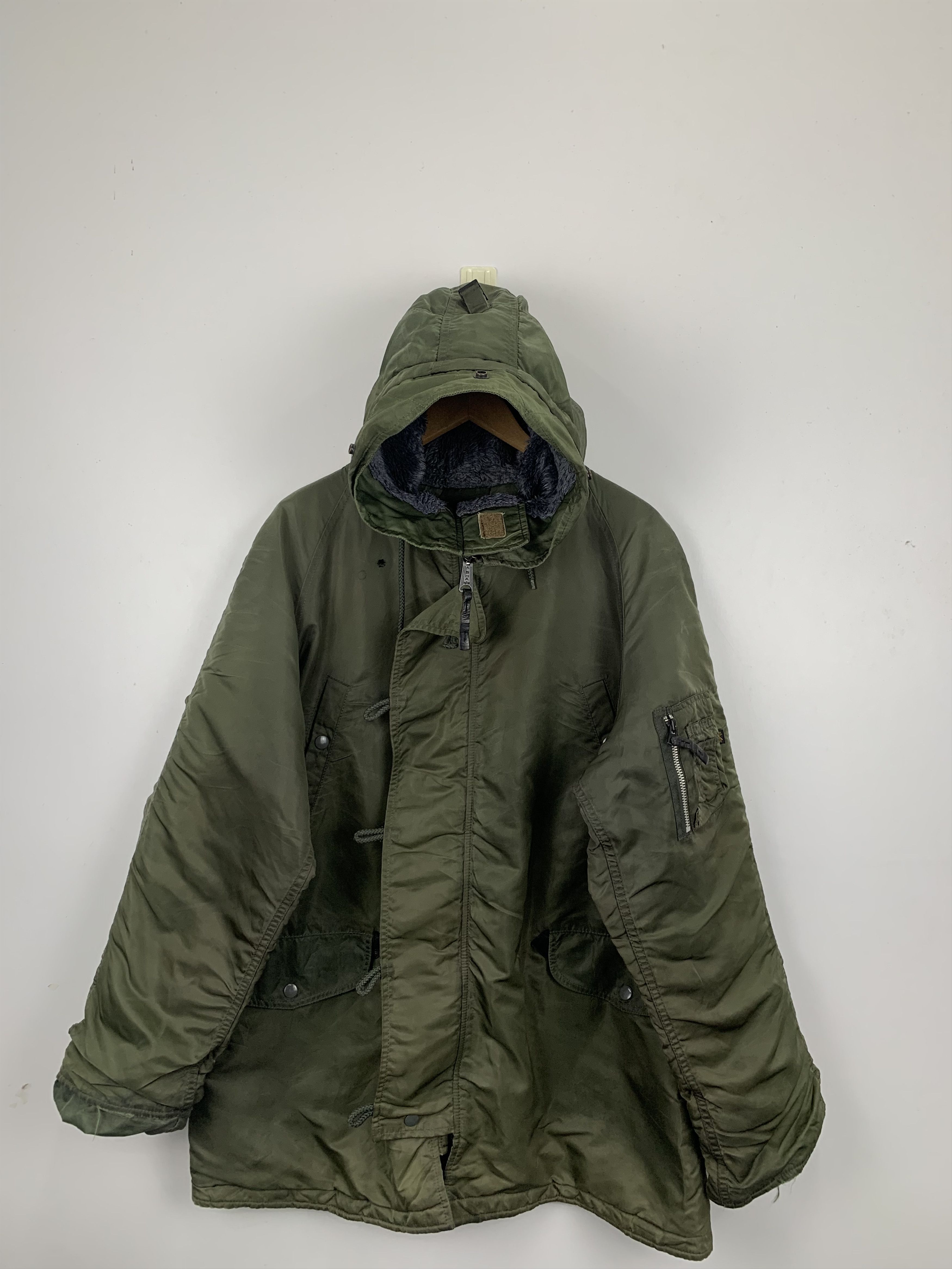Alpha Industries Vintage Alpha Industries Hoodie Sherpa Bomber Jacket J0950 Size US L / EU 52-54 / 3 - 1 Thumbnail