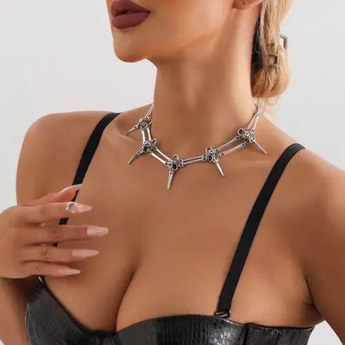 Jewelry Maijima x Akane Bird Skull Chocker Necklace Size ONE SIZE - 5 Thumbnail