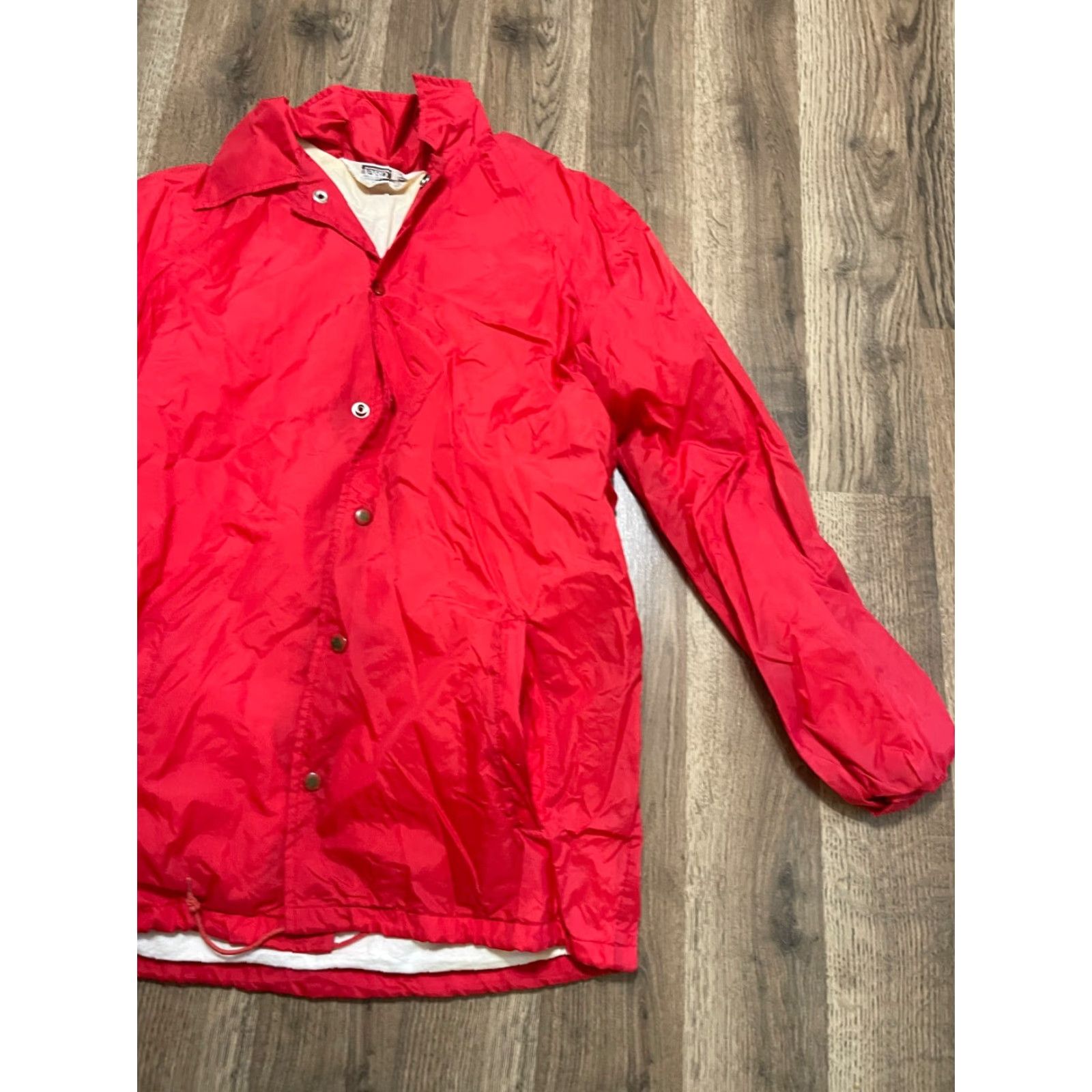 Vintage Montgomery Ward Jacket Men’s Size Small Red Nylon Windbreaker Lined Coat Size US S / EU 44-46 / 1 - 4 Thumbnail