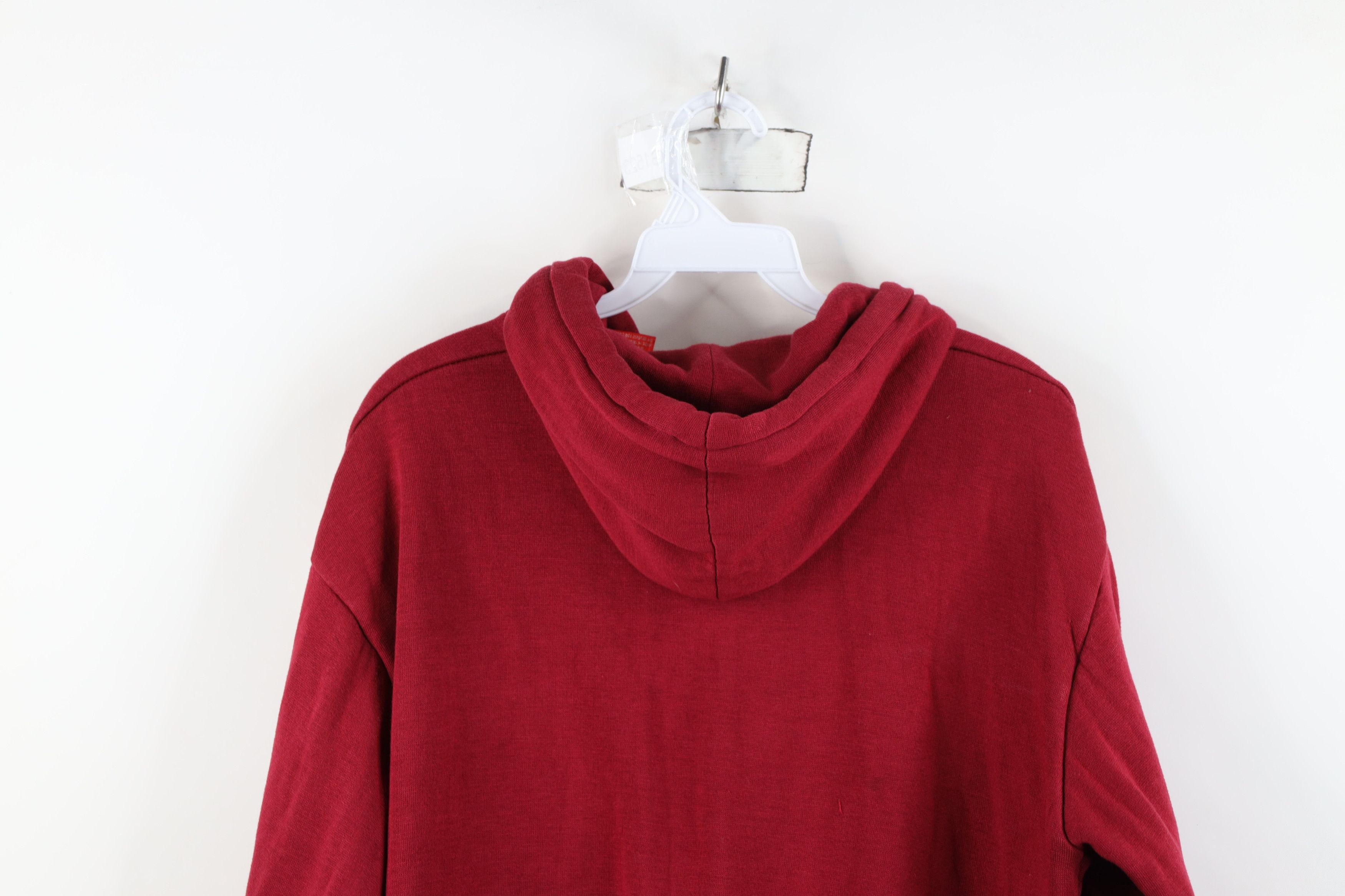 Vintage Vintage 90s Streetwear Waffle Knit Lined Hoodie Sweatshirt Size US M / EU 48-50 / 2 - 12 Thumbnail