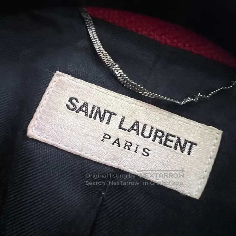 Saint Laurent Paris Saint Laurent Paris Red leopard print baseball jacket Size US L / EU 52-54 / 3 - 2 Thumbnail