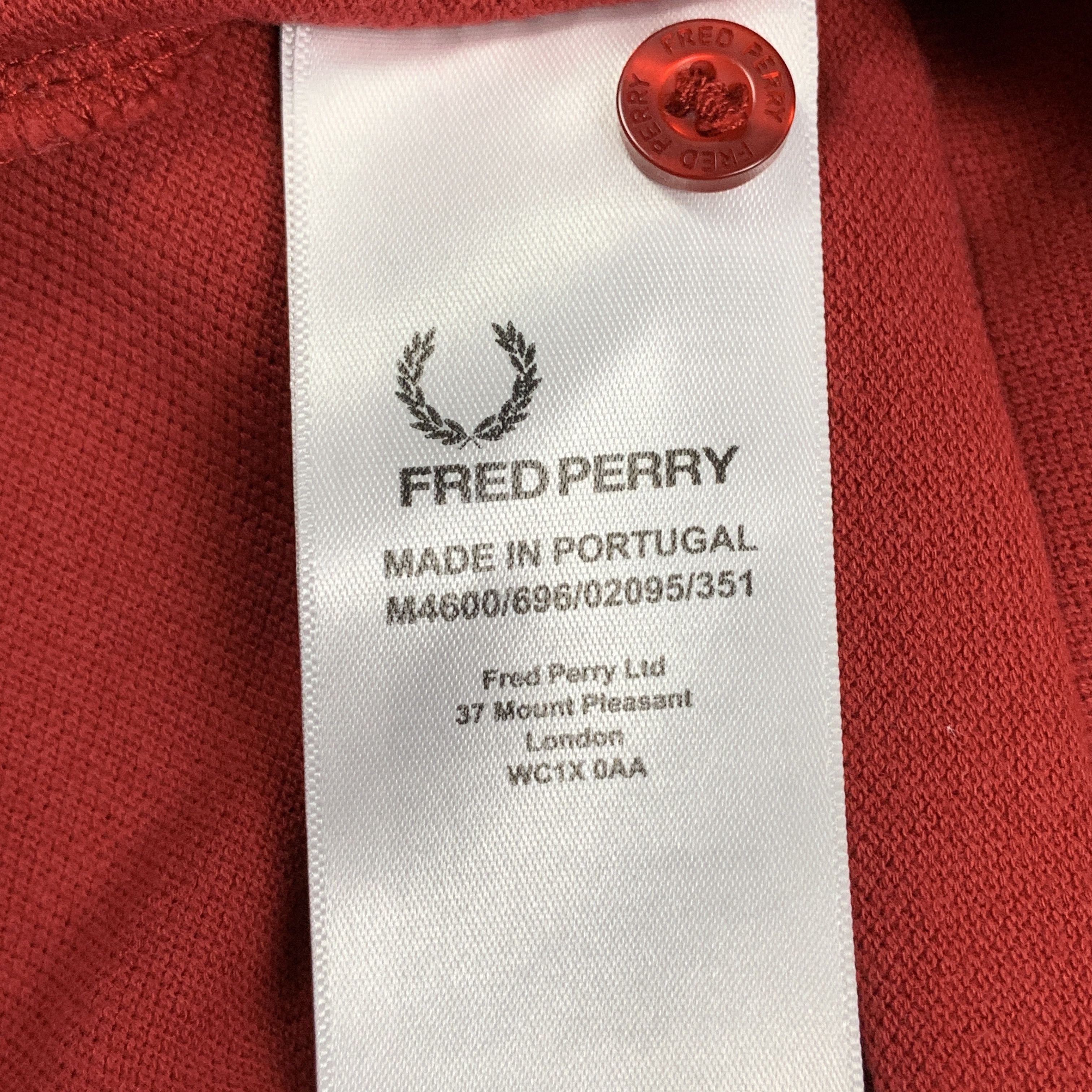 Fred Perry Fred Perry Portugal red polo - XL Size US XL / EU 56 / 4 - 5 Thumbnail
