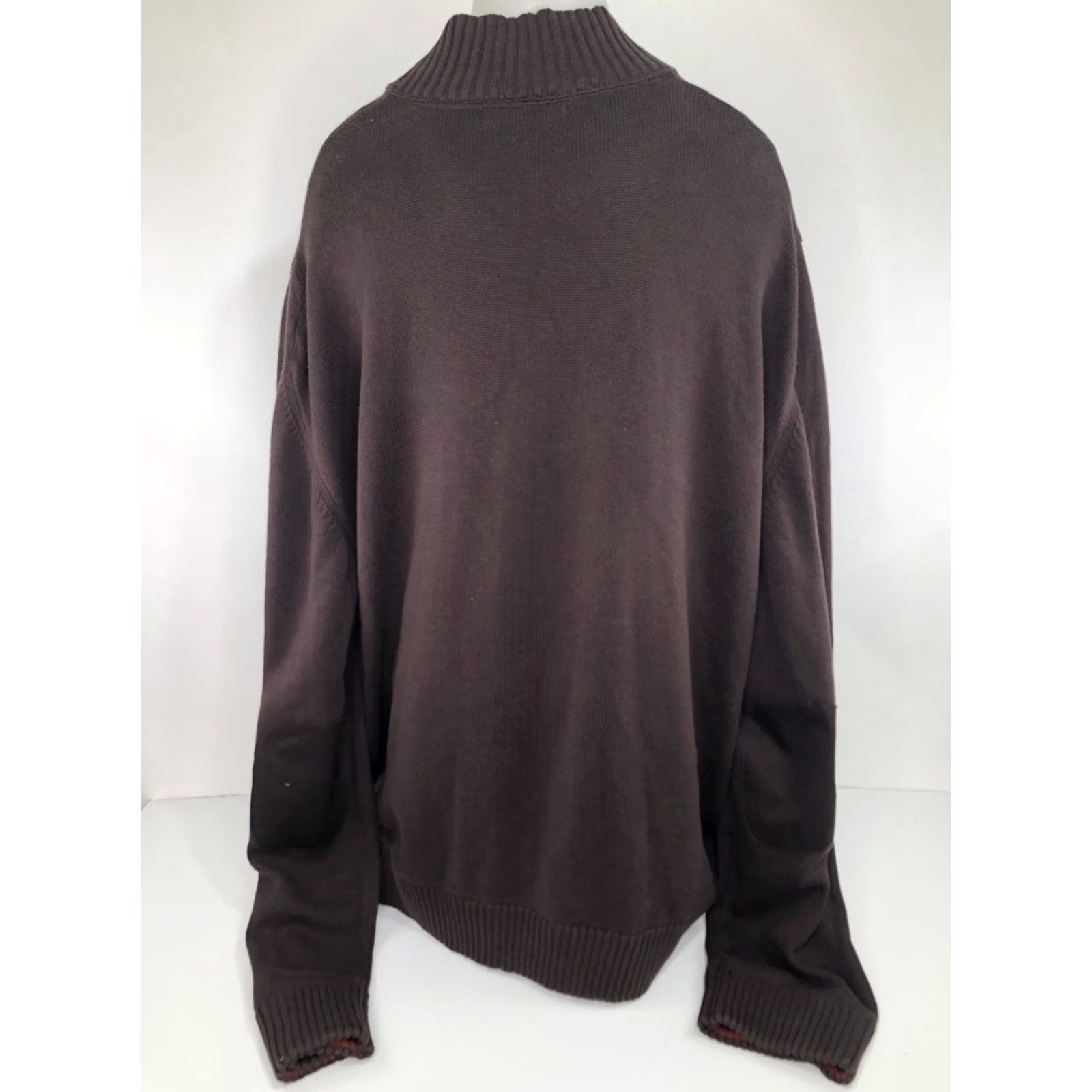 Vintage MARITHE FRANCOIS GIRBAUD - NEW w TAGS - 4XL Sweater Jacket - Elbow Patch Cotton Brown Mens Header: Sweatery? Size US XXL / EU 58 / 5 - 6 Thumbnail