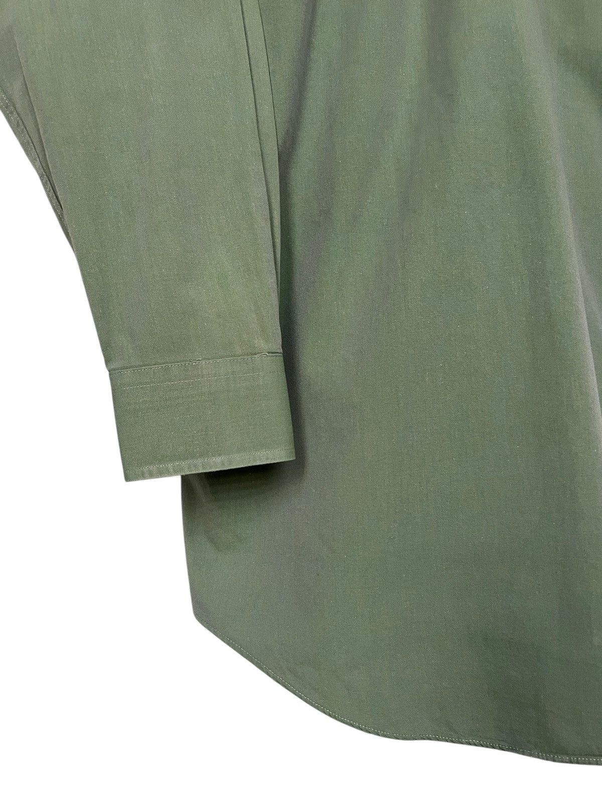 Issey Miyake Vintage 1980 Issey Miyake Green Button Up Shirt Size US L / EU 52-54 / 3 - 8 Thumbnail