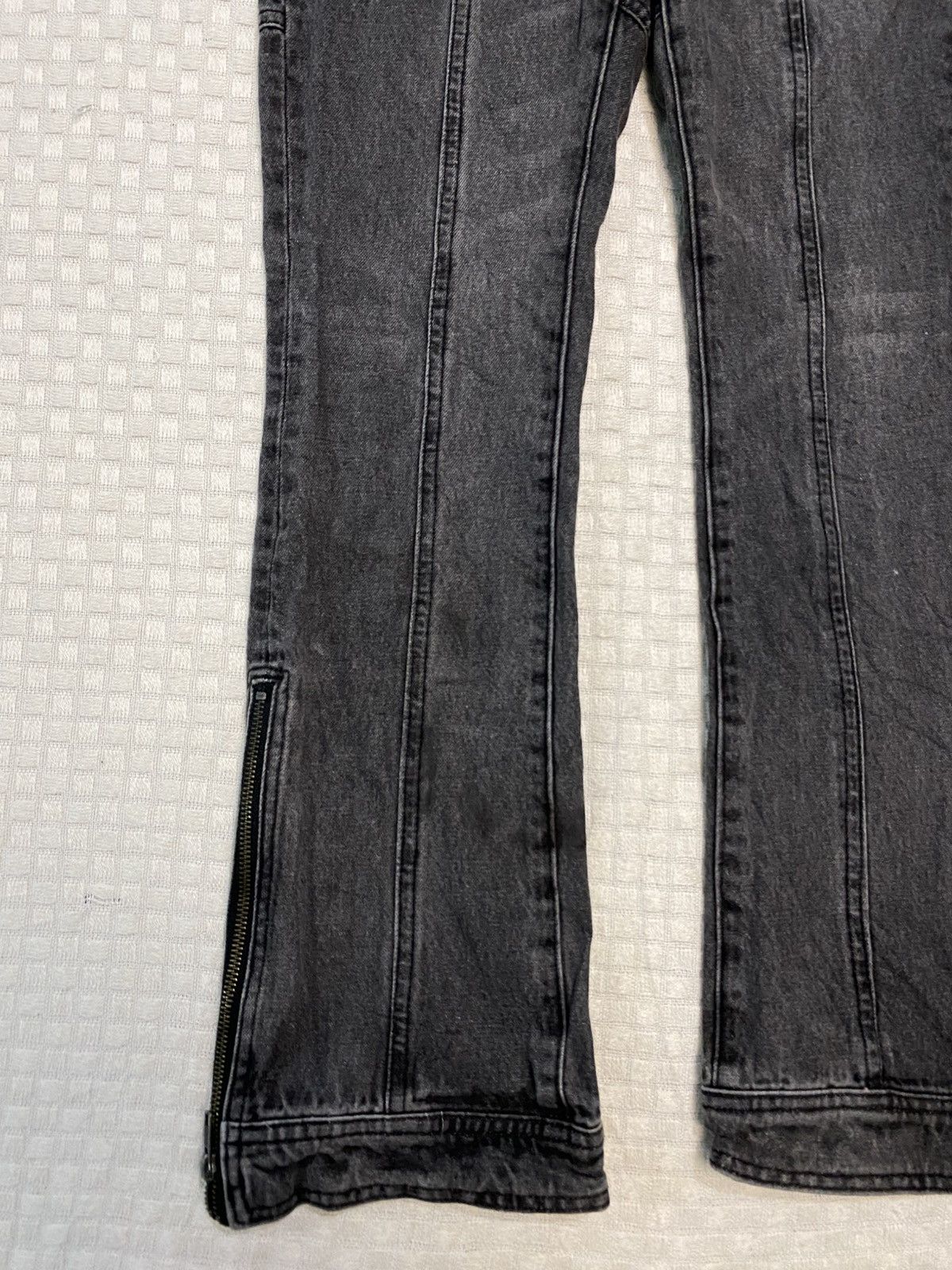 If Six Was Nine Xgirl Sich Color Ripped Distress jean denim zipped wide leg Size US 26 / EU 42 - 4 Thumbnail