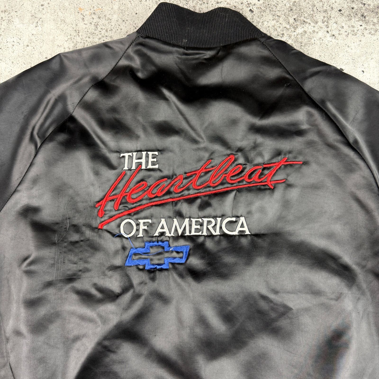 Chevrolet × Vintage Vintage Chevy Bomber jacket The Heartbeat of America Size L Size US L / EU 52-54 / 3 - 1 Thumbnail