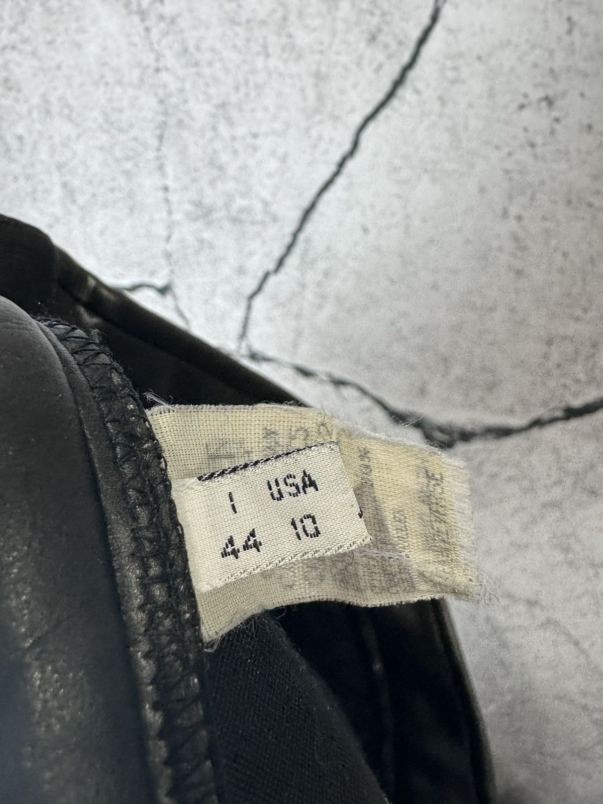 Moschino Vintage Moschino y2k Women Black Eco Leather Pants Size 35" - 4 Thumbnail