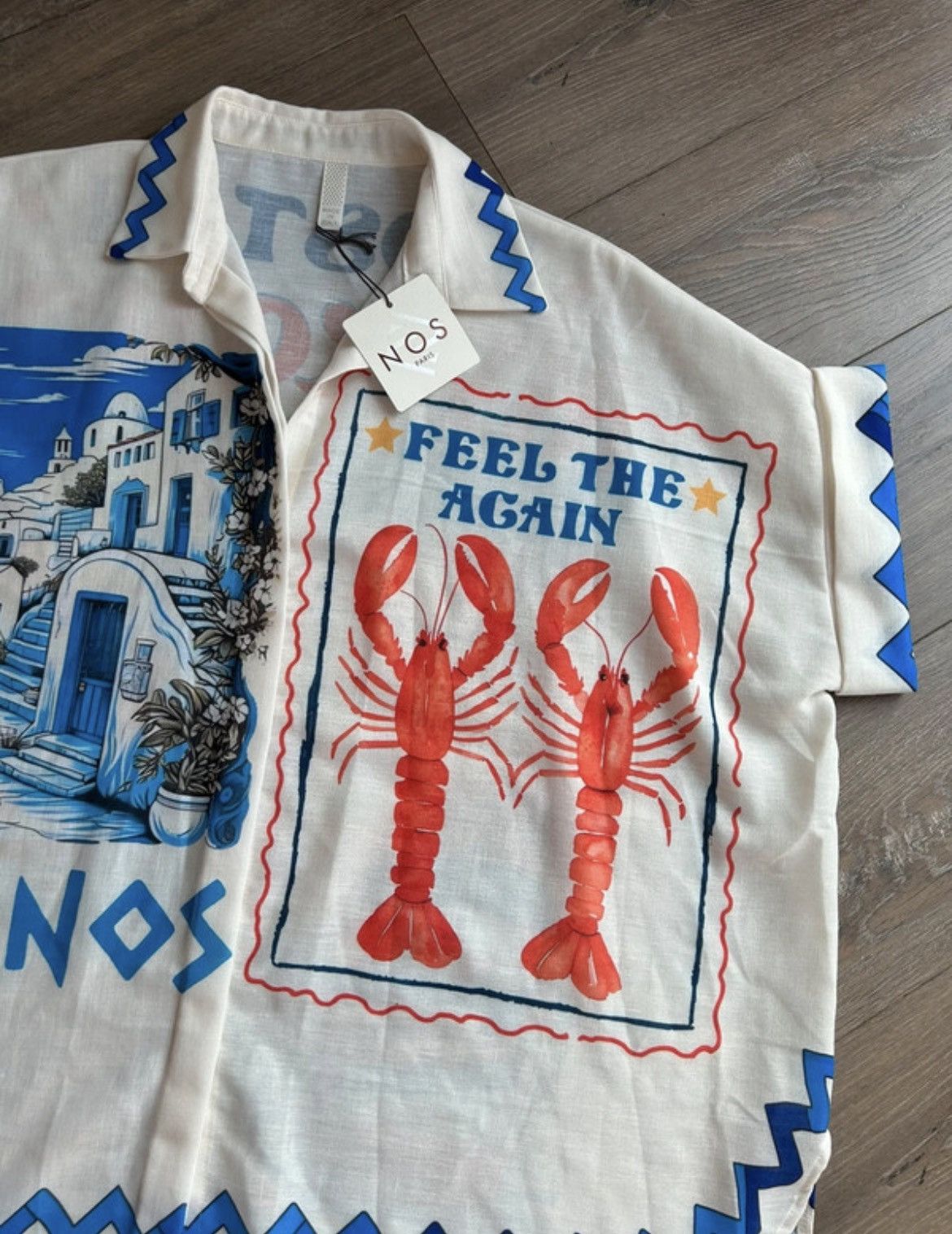 Other NOS Paris white mykons shirt pronted one size Size ONE SIZE - 8 Thumbnail