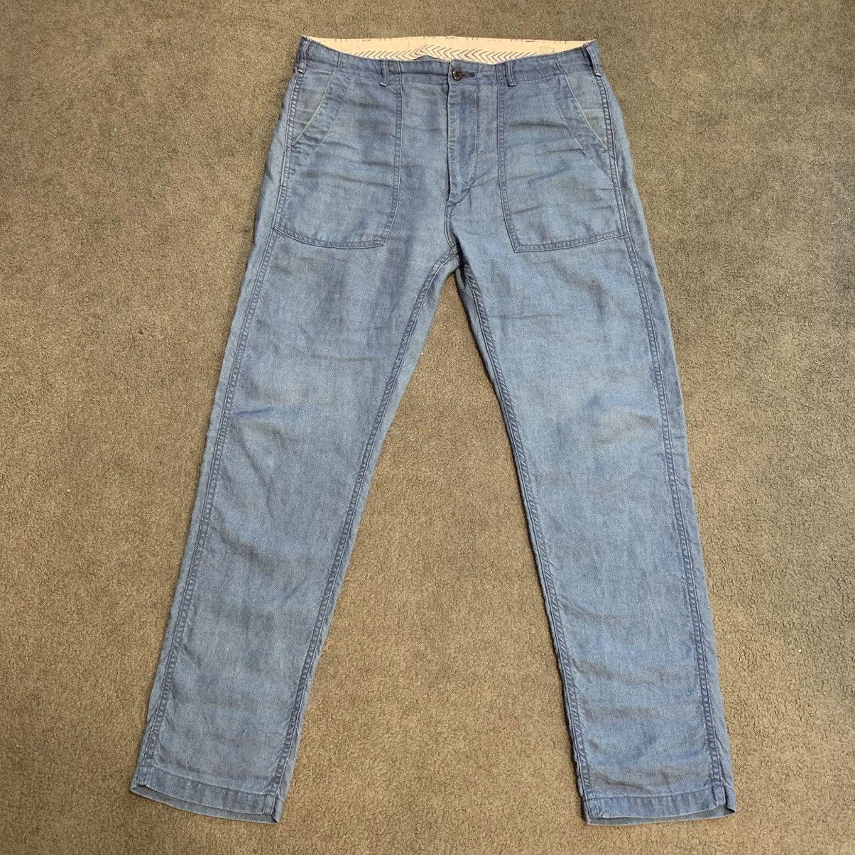 Orslow Orslow Fatigue pants in washed indigo Size US 37 - 3 Thumbnail