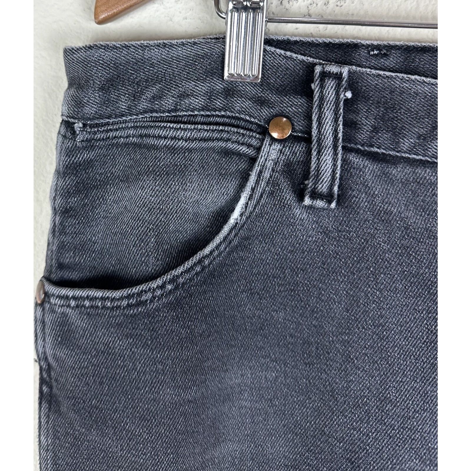 Wrangler Wrangler 938 Jeans Bootcut Slim 38x30 Black 5-Pocket Denim Stretch ACTUAL Slim Fit Cowboys Western Mens Jeans Size US 38 / EU 54 - 5 Thumbnail