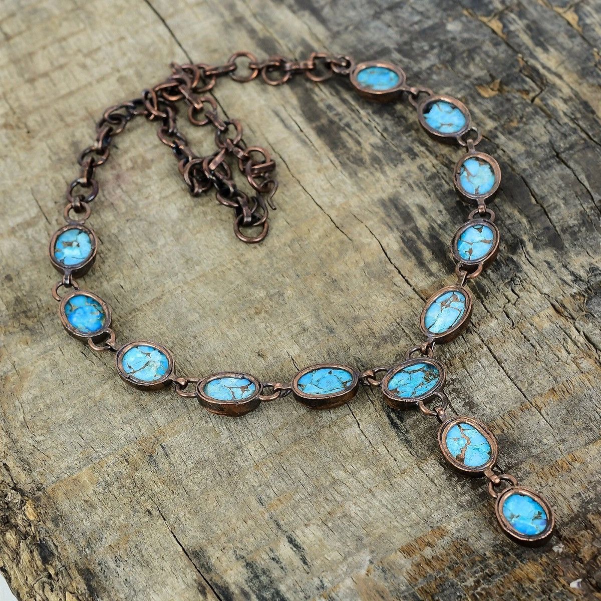 Other Blue Turquoise Gemstone Electroformed Anniversary Size ONE SIZE - 4 Thumbnail