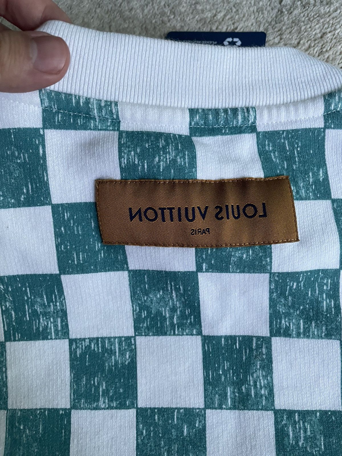 Louis Vuitton Louis Vuitton Blue Ocean Damier Crewneck Size US M / EU 48-50 / 2 - 5 Thumbnail