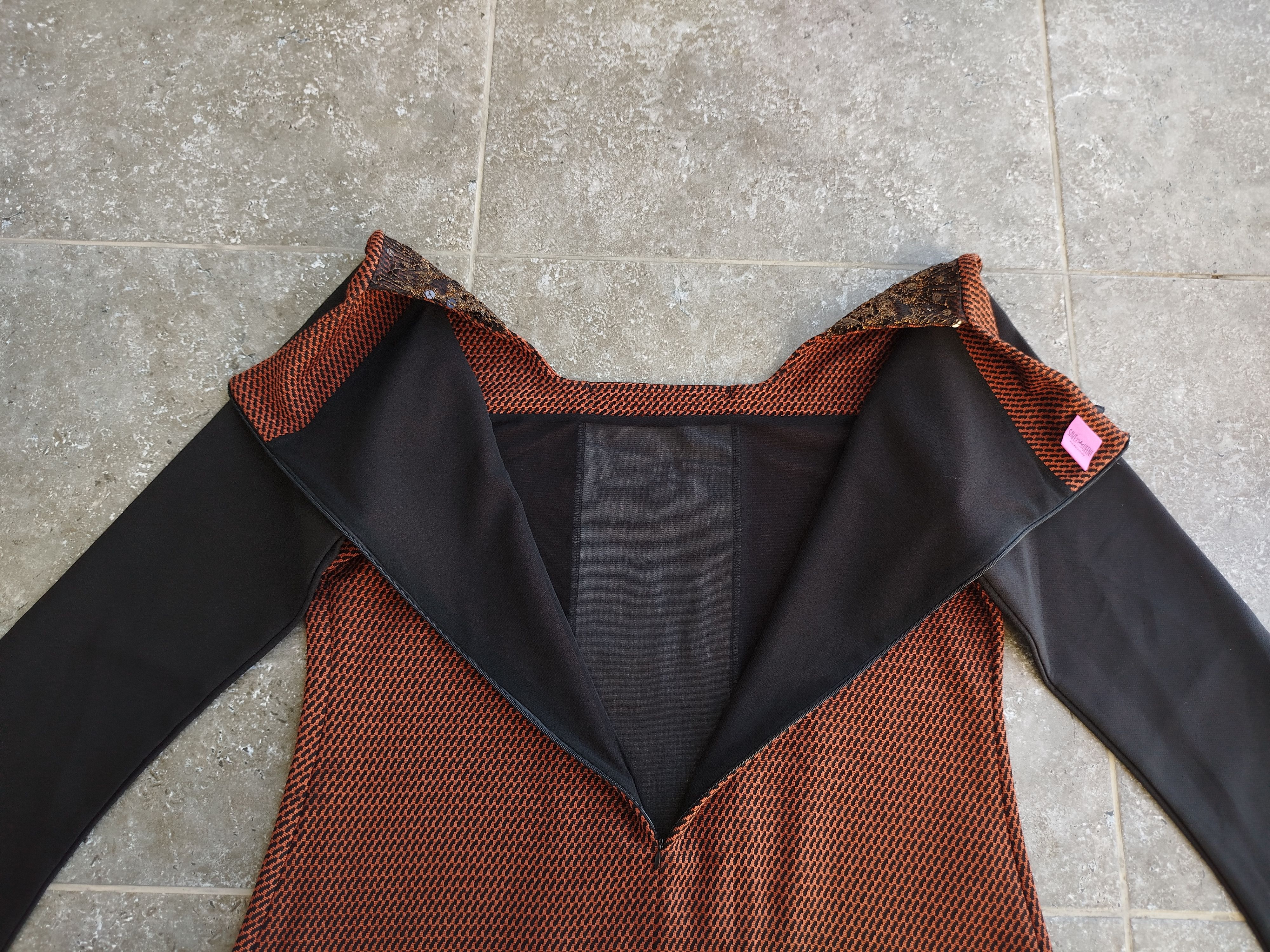 Jean Paul Gaultier Save The Queen Dress Long Sleeve Patched Lined Zip Size XXL Size XXL / US 16-18 / IT 52-54 - 9 Thumbnail