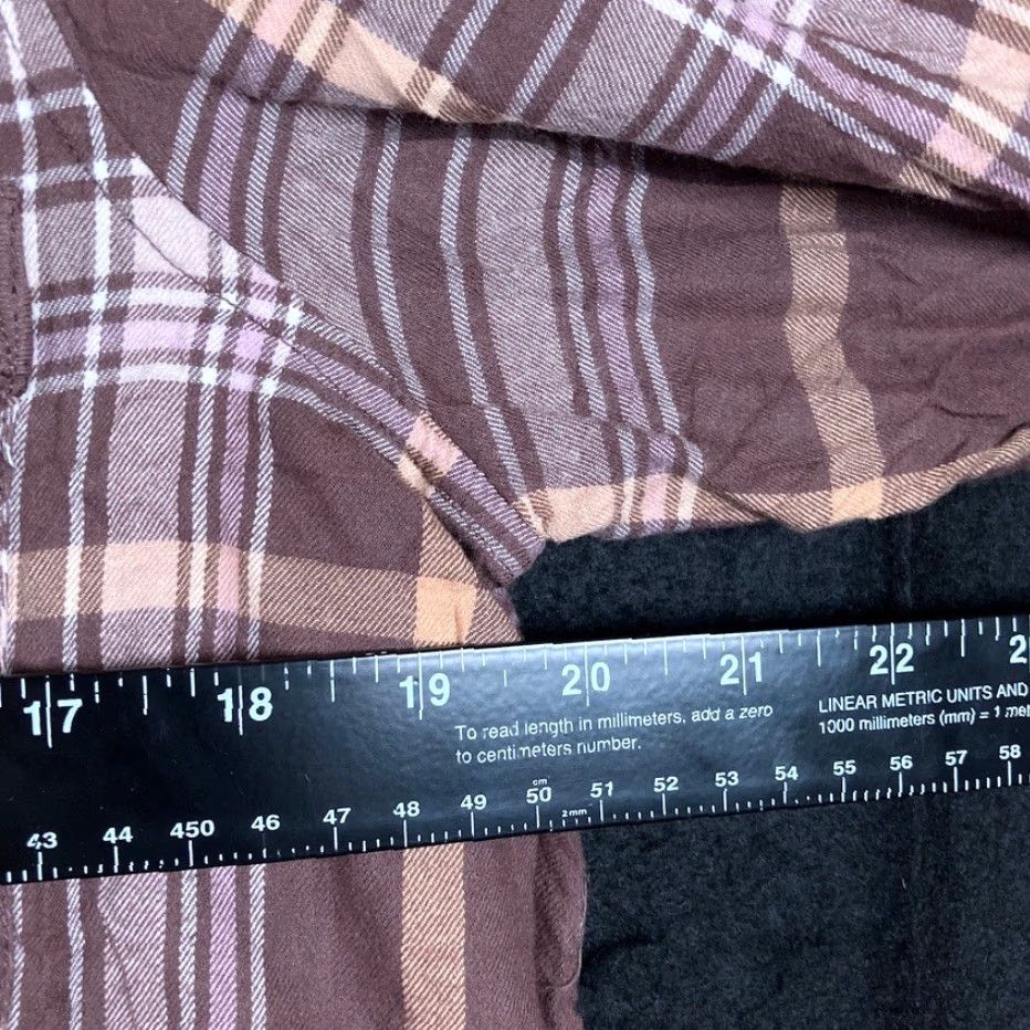 Vintage Aerie Womens Shirt Brown Plaid Collared Button-Down Long Sleeve Small Size S / US 4 / IT 40 - 7 Thumbnail