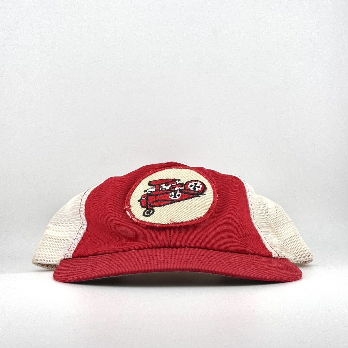 Vintage Vintage 1970s Snoopy Peanuts “The Red Baron” Trucker Cap WW Size ONE SIZE - 1 Thumbnail