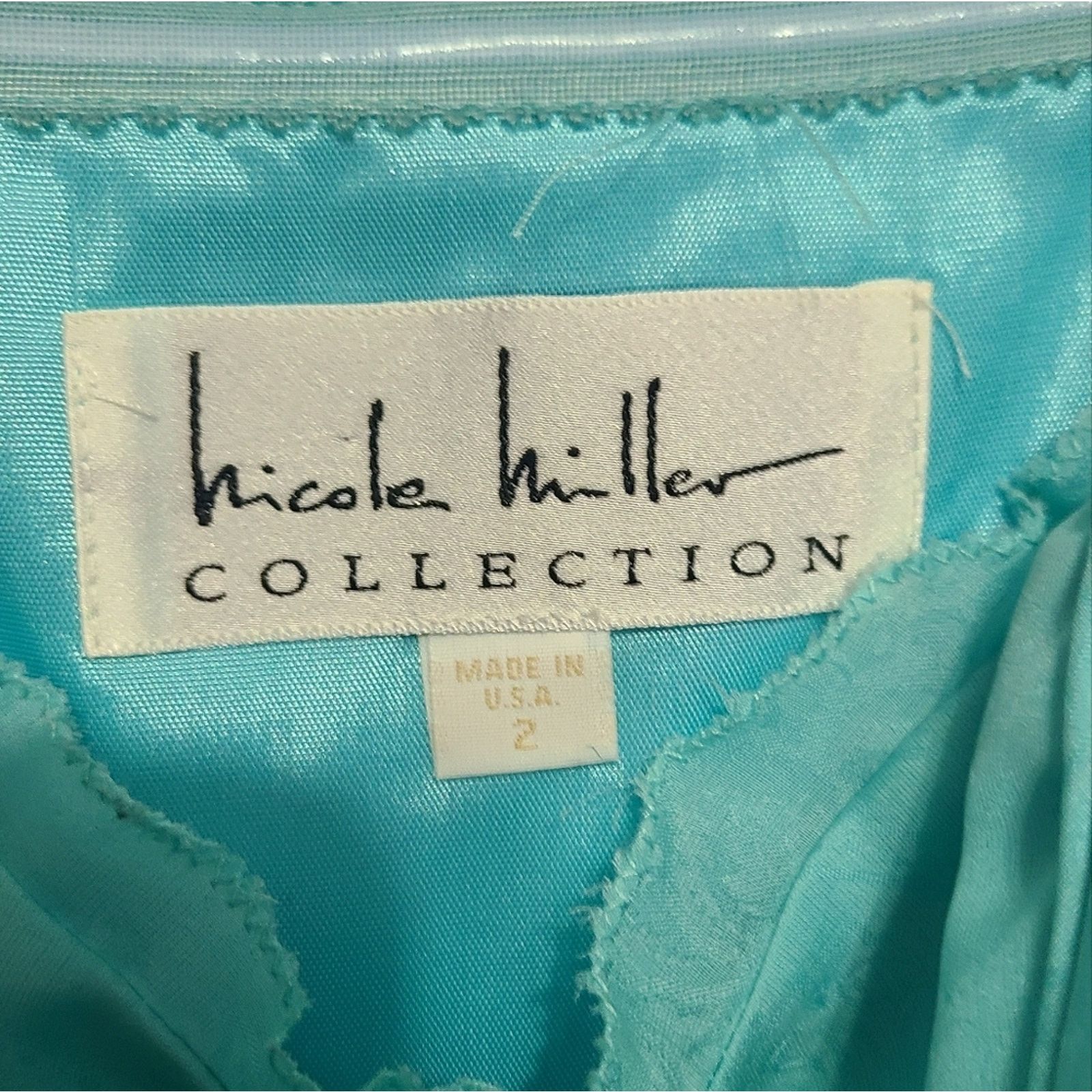 Nicole Miller Nicole Miller Collection Aqua Strapless Dress Size 2 Size XS / US 0-2 / IT 36-38 - 3 Thumbnail