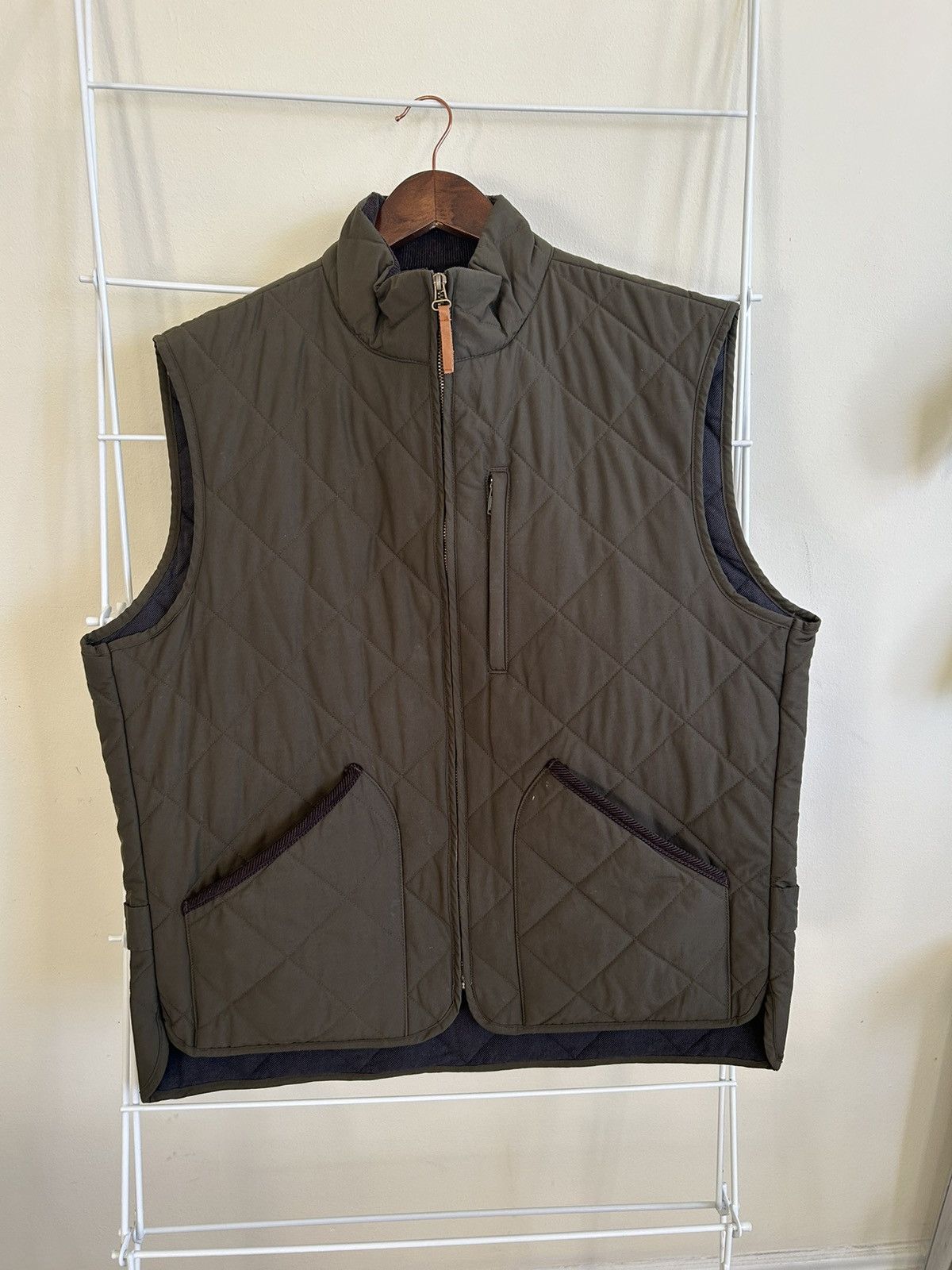 J.Crew J Crew quilted vest in dark green Size US L / EU 52-54 / 3 - 1 Thumbnail