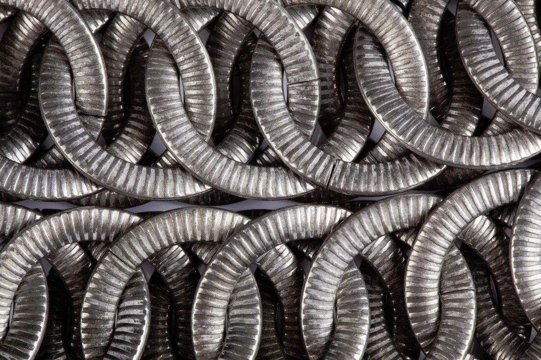 Designer Massive Etched Double Strand Chain Necklace Size ONE SIZE - 4 Thumbnail