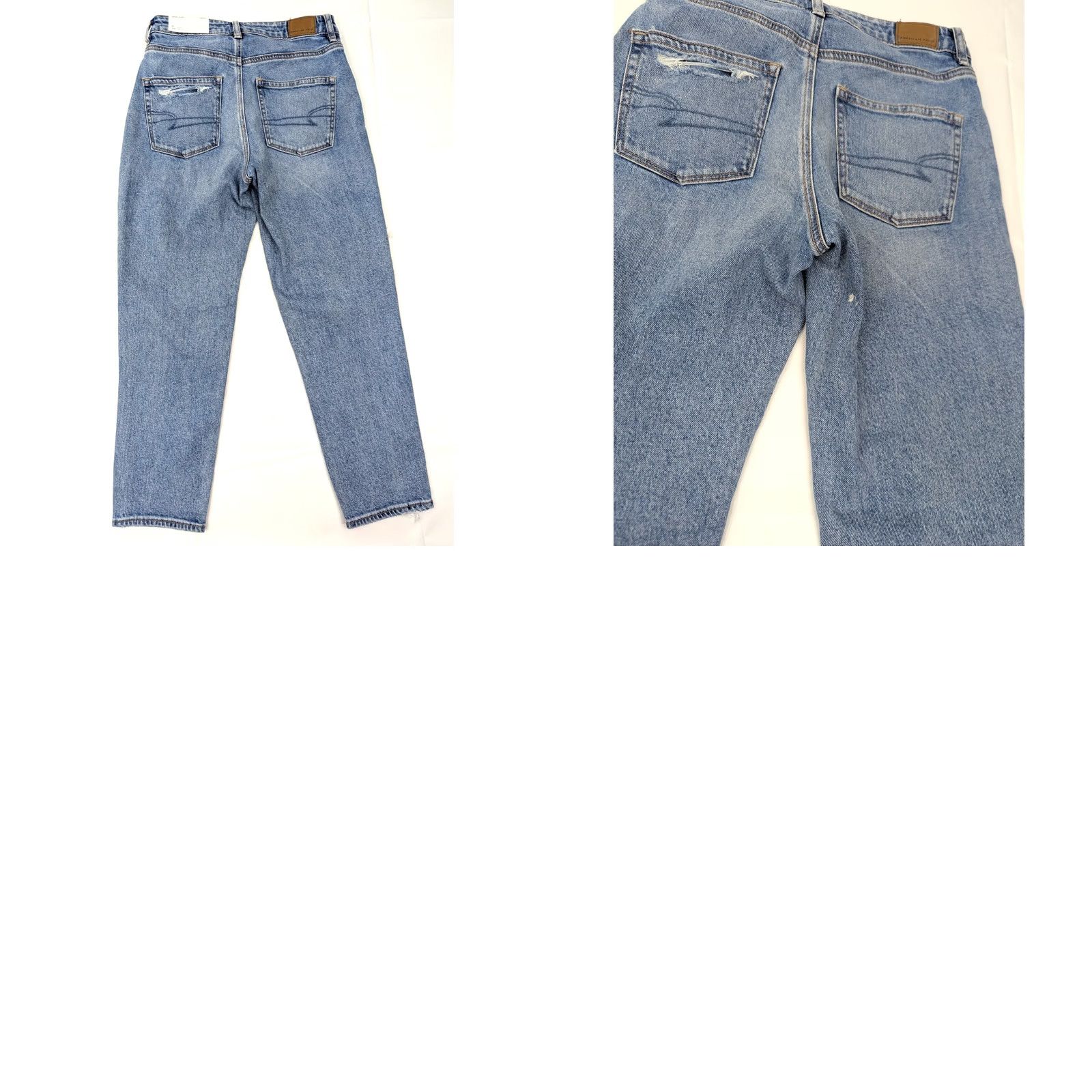 American Eagle Outfitters American Eagle Outfitters Mom Jeans Distressed Women 6 Short 28x26 Denim Blue 90s Grunge Retro Rock NWT Size 27" / US 4 / IT 40 - 9 Thumbnail
