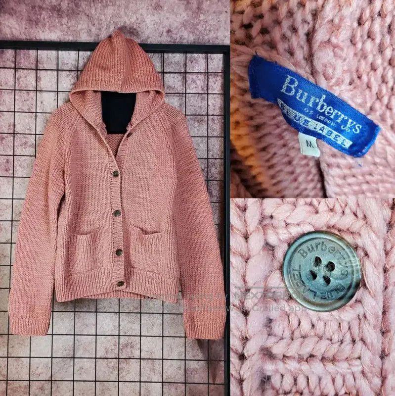 Burberry Burberry Spring Autumn Pink Wool Blend Cardigan. Size M / US 6-8 / IT 42-44 - 1 Thumbnail