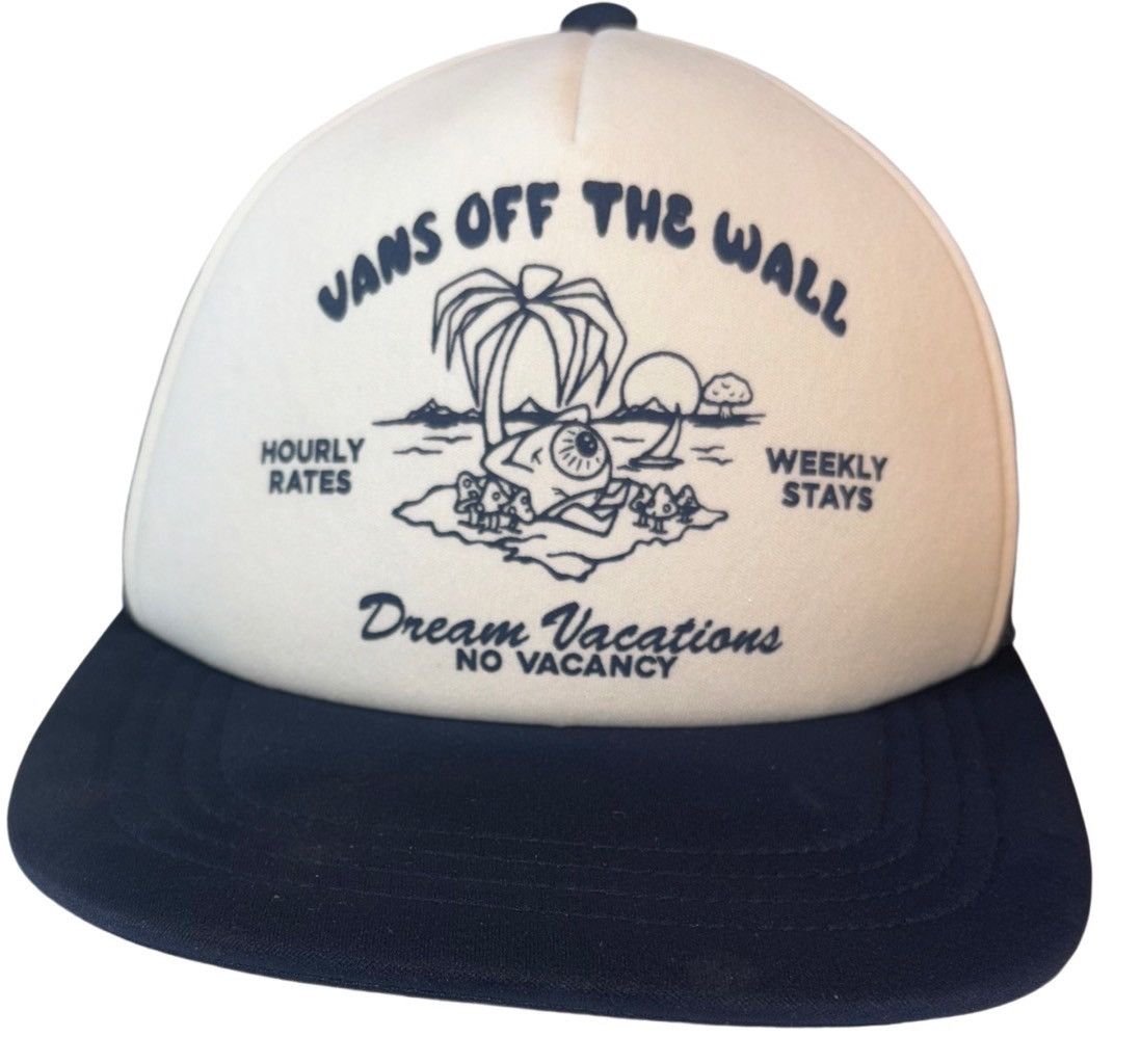 Vans Vans Off the Wall Vintage Trucker Hat Size ONE SIZE - 7 Thumbnail