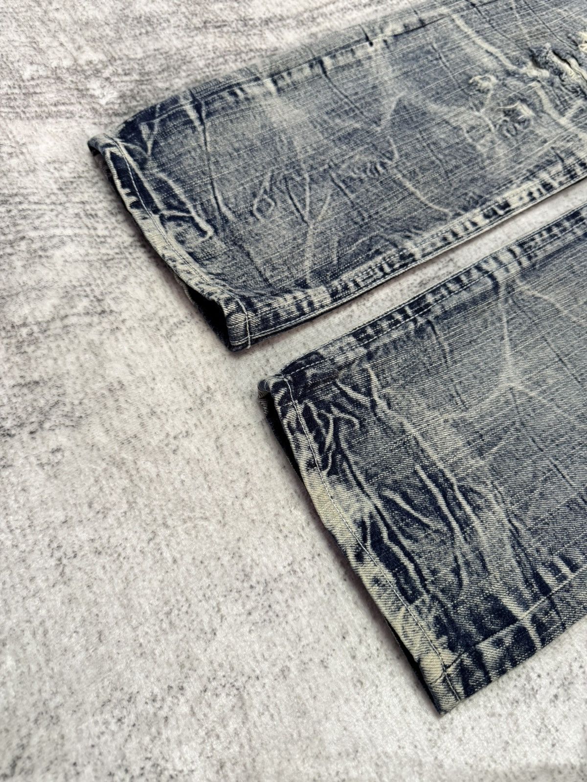 Hysteric Glamour × Japanese Brand The Vintage Standard Acid Wash Destroy Jeans Size US 29 - 10 Thumbnail