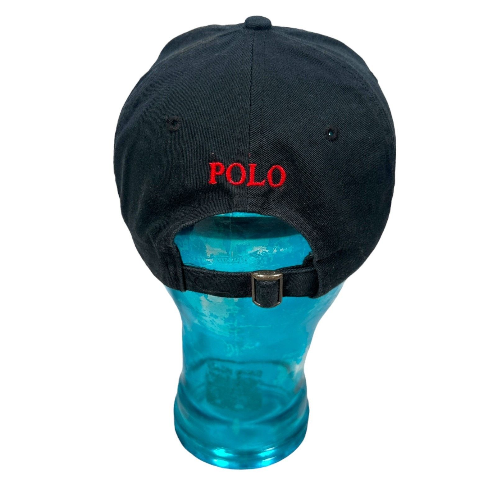 Polo Ralph Lauren Polo Ralph Lauren Dad Hat OS Faded Black Red Cotton Golf Cap Size ONE SIZE - 4 Thumbnail