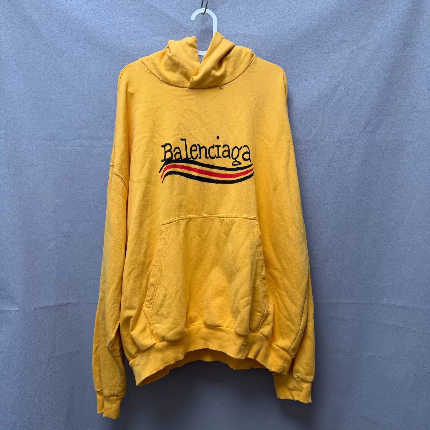 Balenciaga Balenciaga Graffiti Coke Logo Yellow Hoodie L 98 New Size US L / EU 52-54 / 3 - 1 Thumbnail