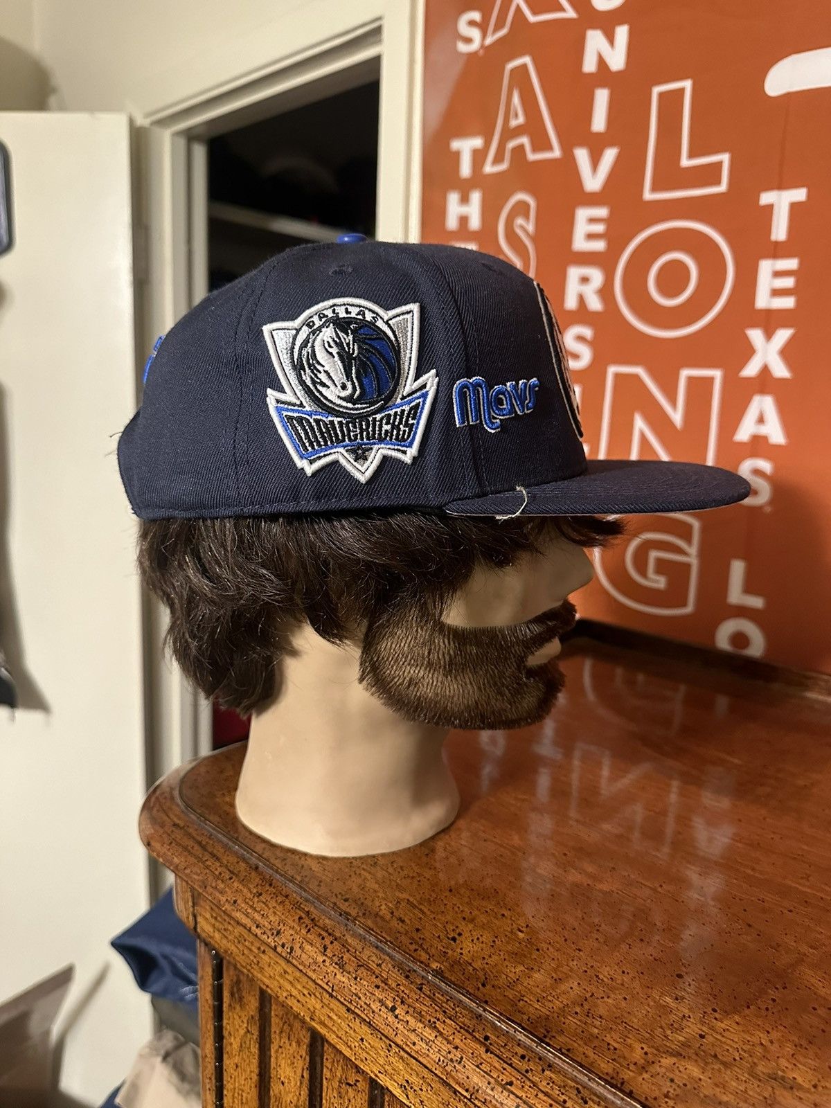NBA × Vintage Vintage Pro standard NBA Dallas Mavericks “double front” hat Size ONE SIZE - 3 Thumbnail