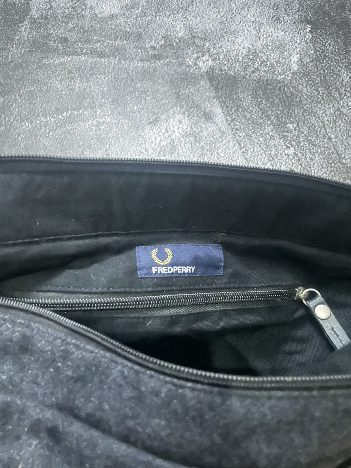 Fred Perry Fred Perry Black Wool Blend Tote Bag Size ONE SIZE - 2 Thumbnail
