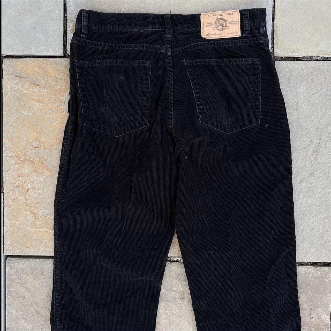 Eddie Bauer Black Corduroy Riveted Jeans Size US 33 - 6 Thumbnail
