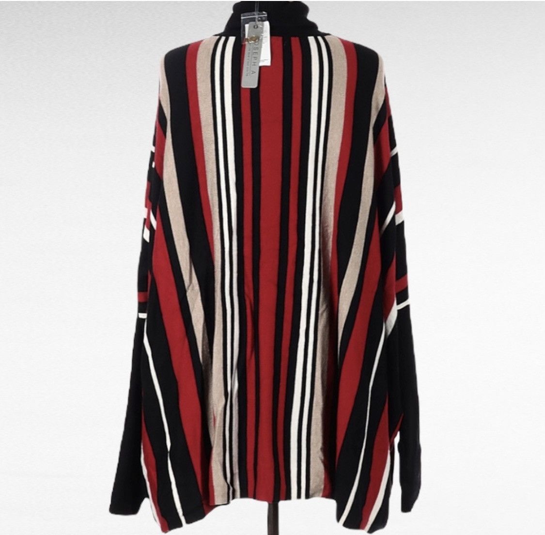 Other JOSEPH A TURTLENECK STRIPED LONG SLEEVE SWEATER PONCHO Size M / US 6-8 / IT 42-44 - 12 Thumbnail