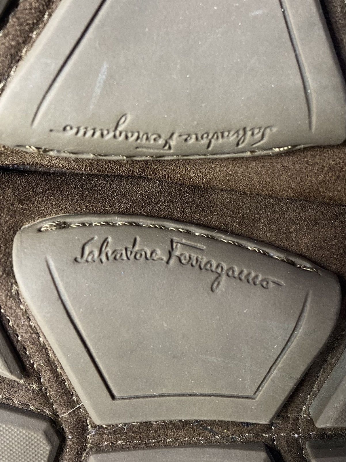 Salvatore Ferragamo Gancini Brown Suede Loafers by Salvatore Ferragamo Size US 5.5 / IT 35.5 - 10 Thumbnail
