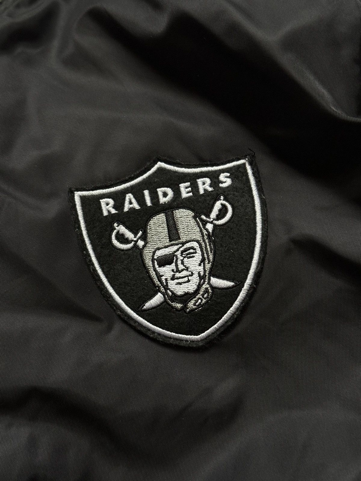 NFL Raiders NFL big logo bomber jacket varsity button up Size US XXL / EU 58 / 5 - 9 Thumbnail