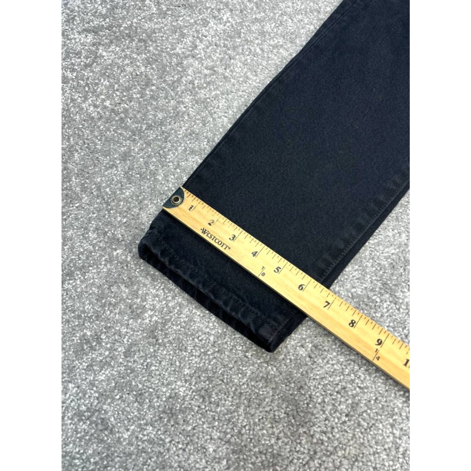 Levi's VINTAGE Levis 501 Jeans Women 30 Black Denim Cotton High Rise Dark Wash Skinny Leg 33x29 Size 30" / US 8 / IT 44 - 6 Thumbnail