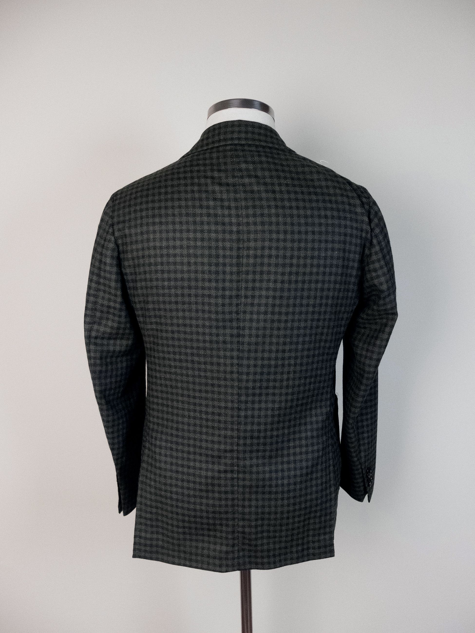 SARTORIO SARTORIO Napoli by Kiton green gingham wool sportcoat Size 38R - 2 Thumbnail