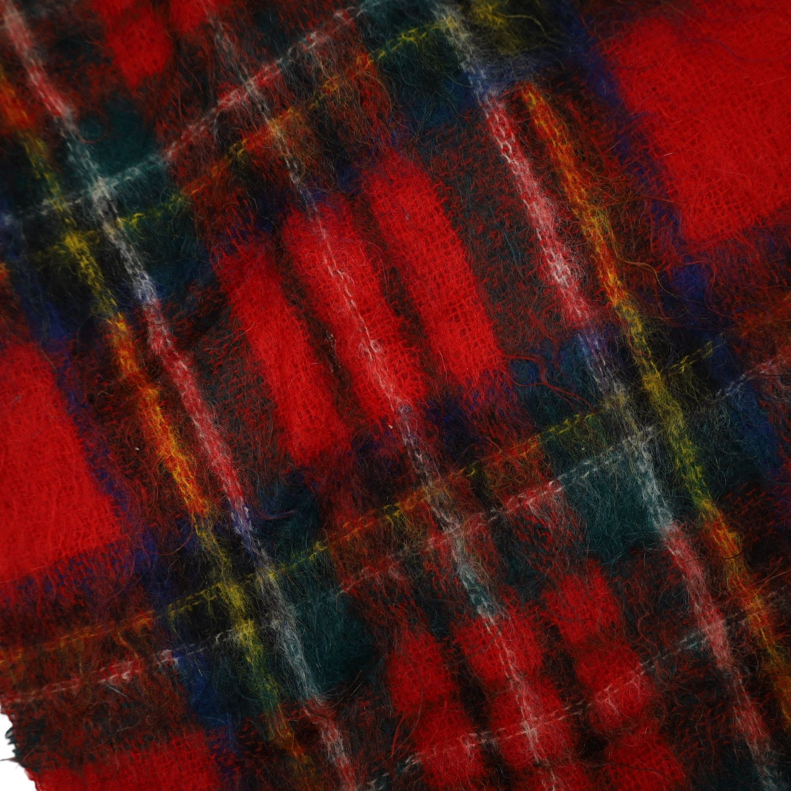 Vintage Vintage St.Michael Mohair & Wool Plaid Scarf Size ONE SIZE - 4 Thumbnail