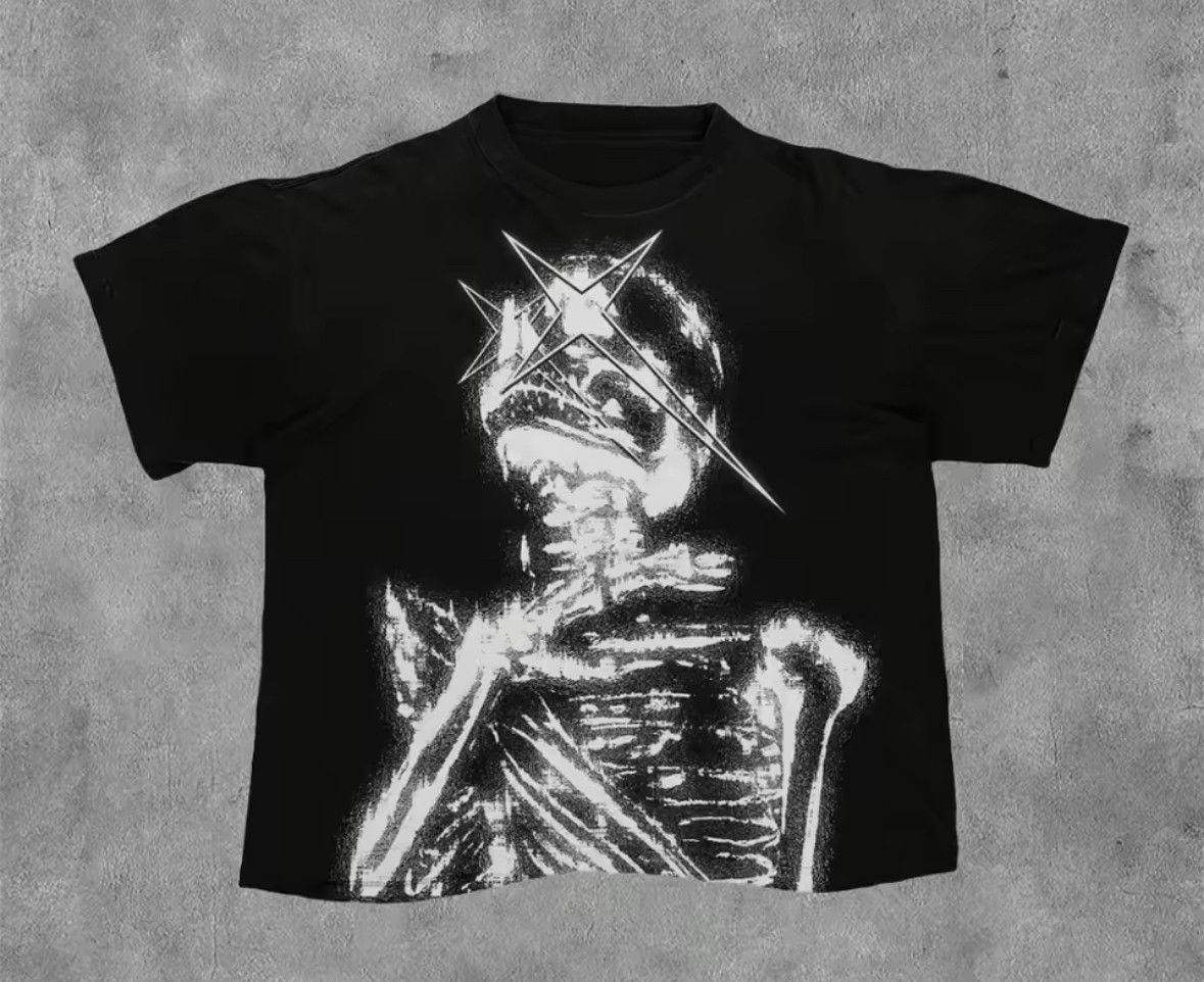 Other High Street Retro Punk Classic Retro Skeleton Black T-Shirt Size US L / EU 52-54 / 3 - 1 Thumbnail