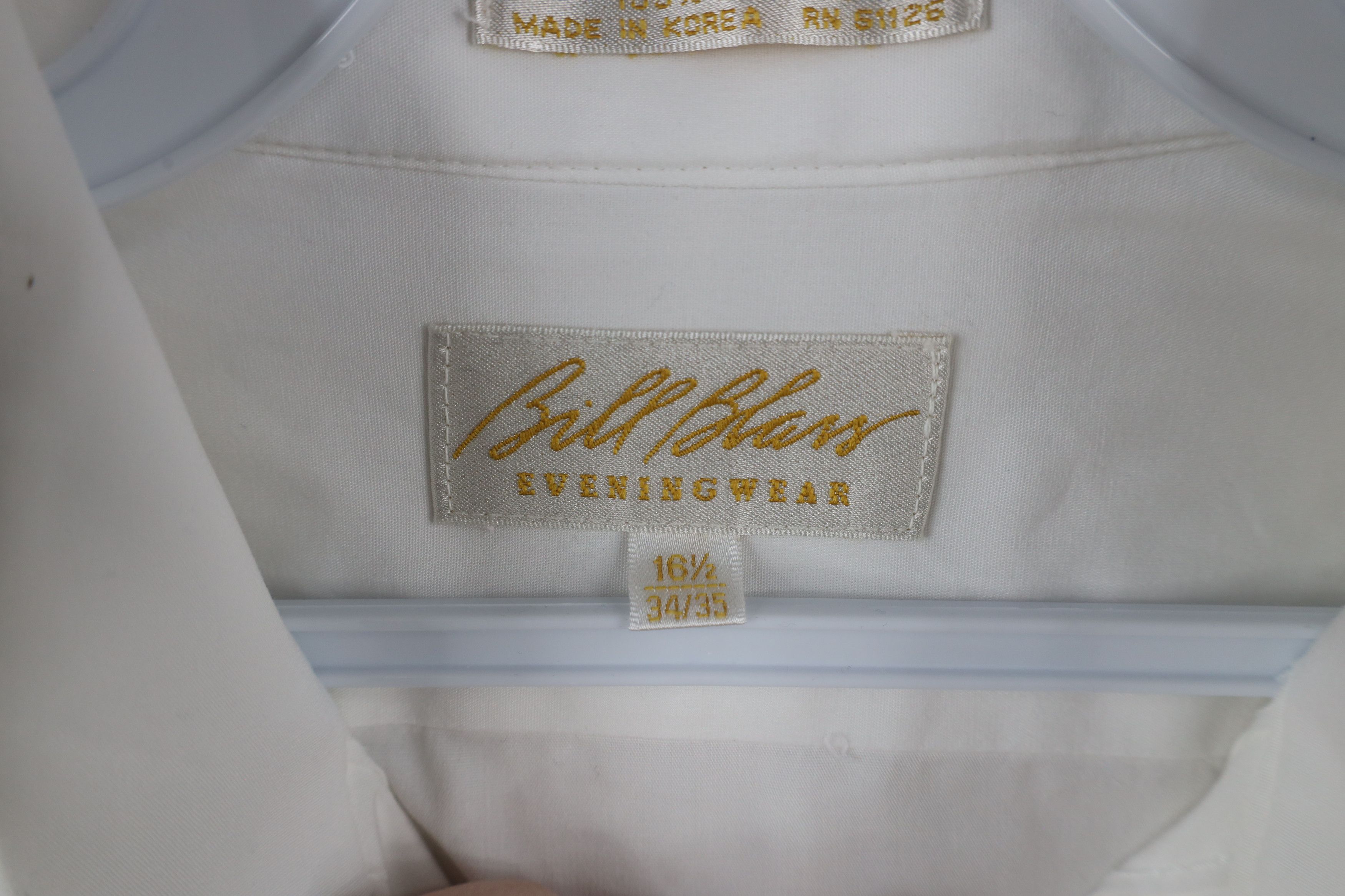 Vintage Vintage 90s Cotton Ruffled Prom Tuxedo Button Shirt White Size US M / EU 48-50 / 2 - 8 Thumbnail