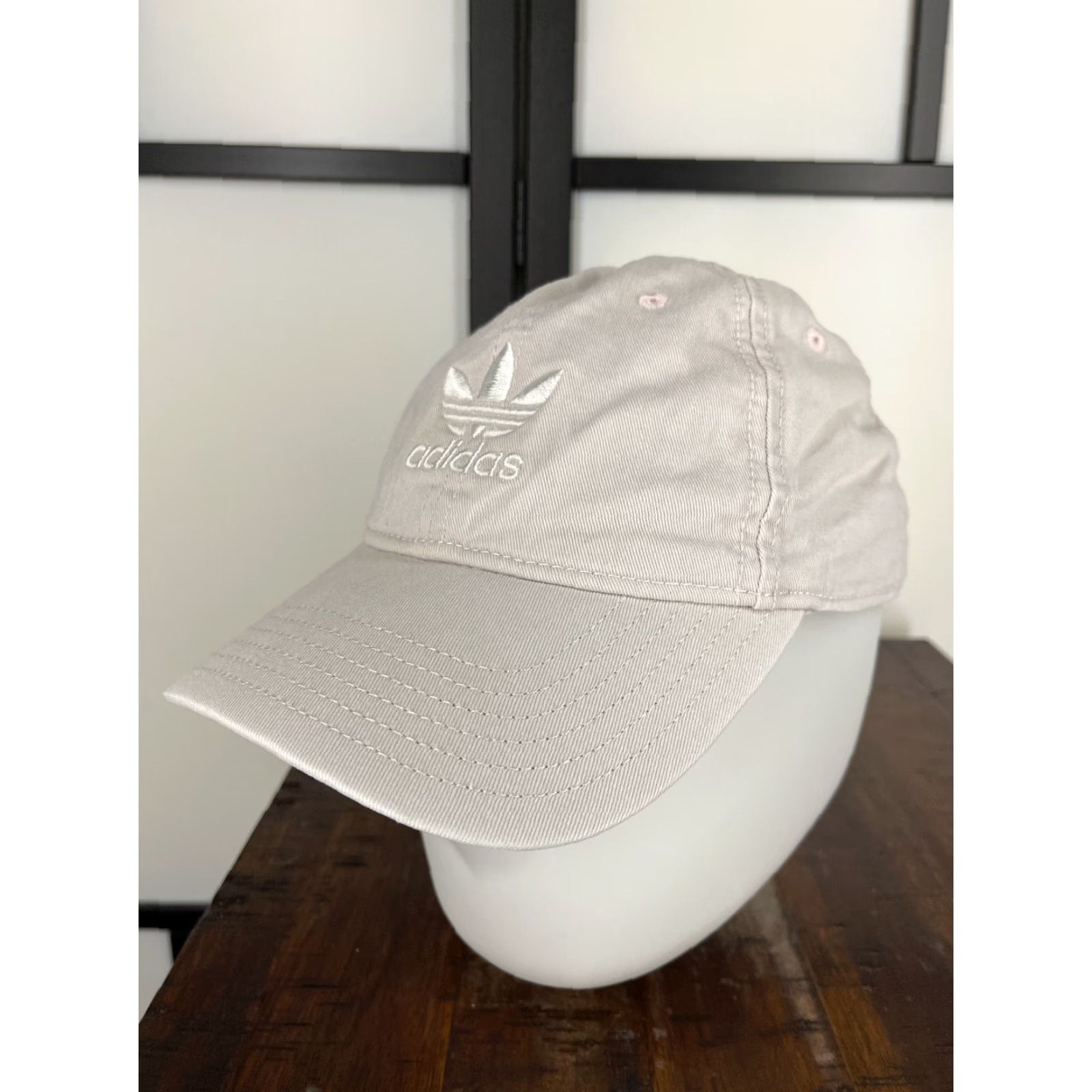 Adidas Adidas Hat Cap Strap Back One Size Light Pink Twill 100% Cotton Trefoil Golf Hat Unisex Adults Mens Womens Boys Girls Size ONE SIZE - 4 Thumbnail