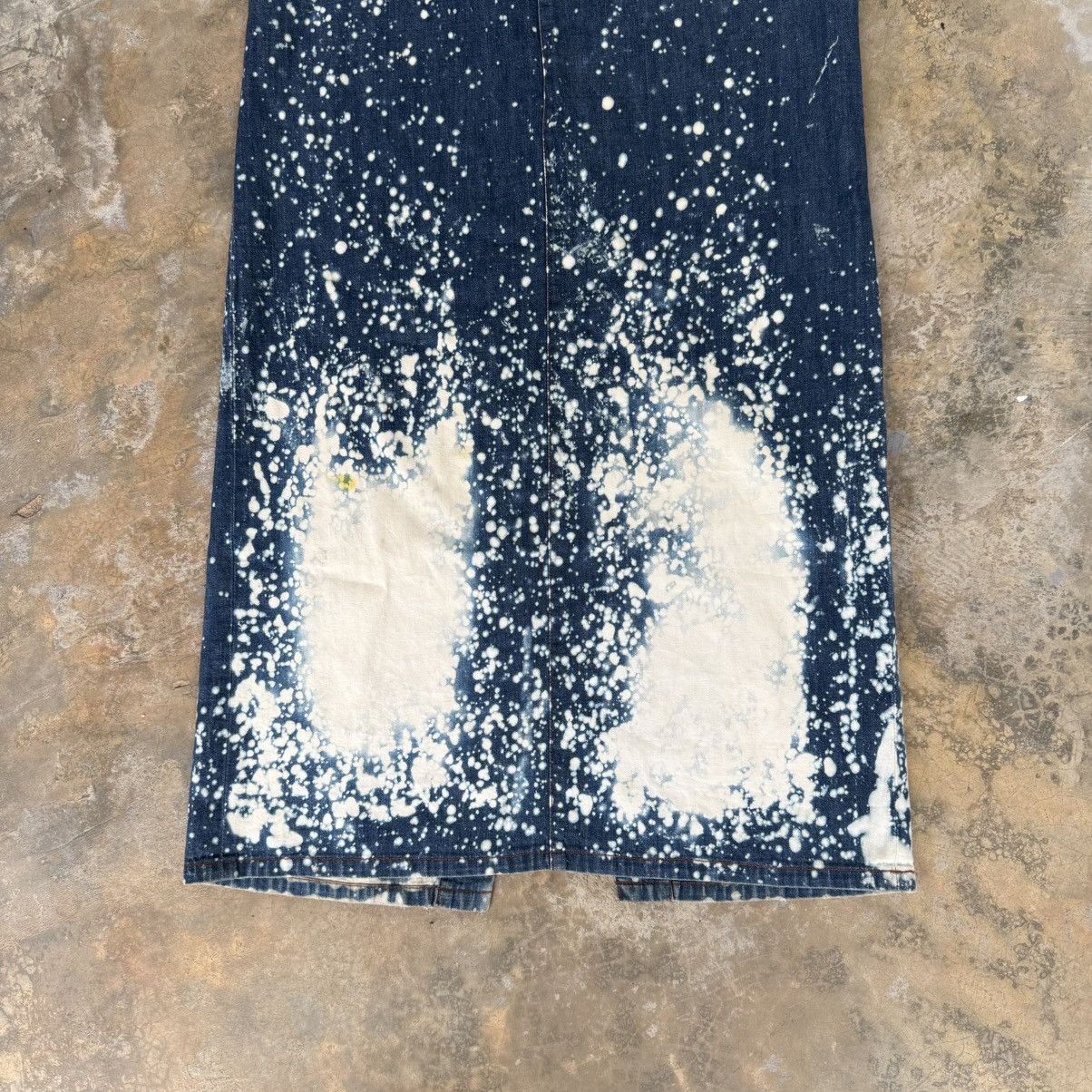 Jean Paul Gaultier Vintage JPG Jean Paul Gaultier Acid Wash Denim Skirt Size 29" - 5 Thumbnail